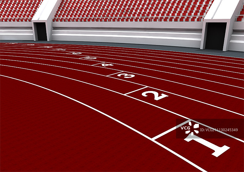 体育场内的跑道图片素材