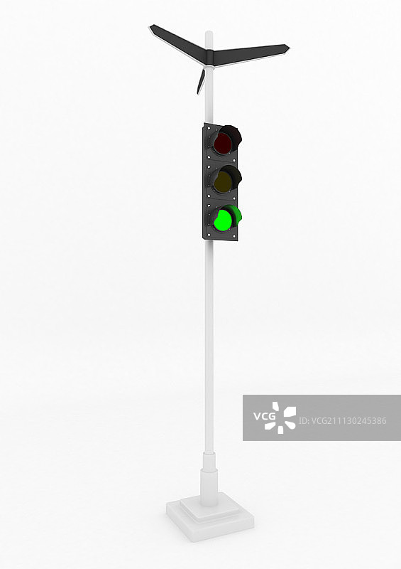 绿色交通信号灯图片素材