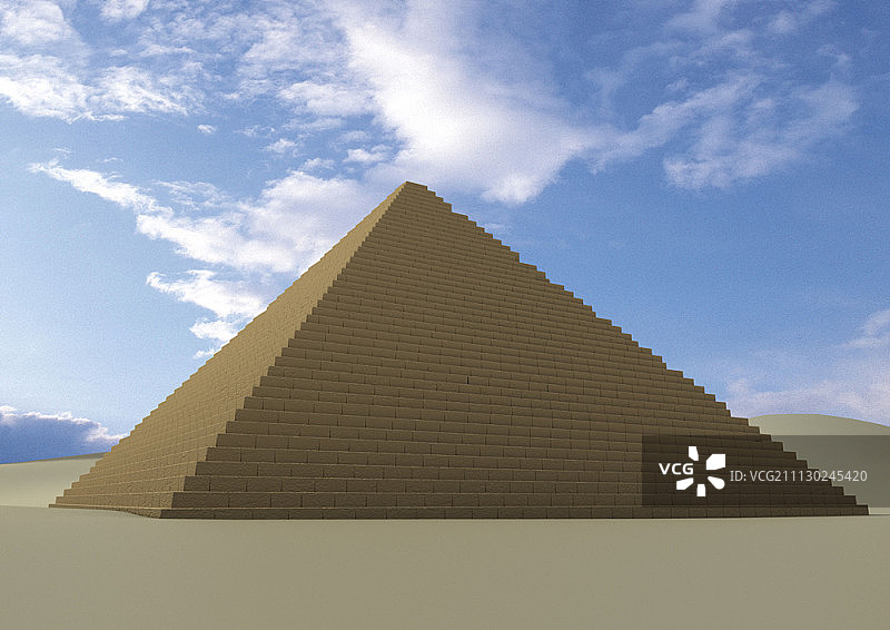 晴空下的金字塔图片素材