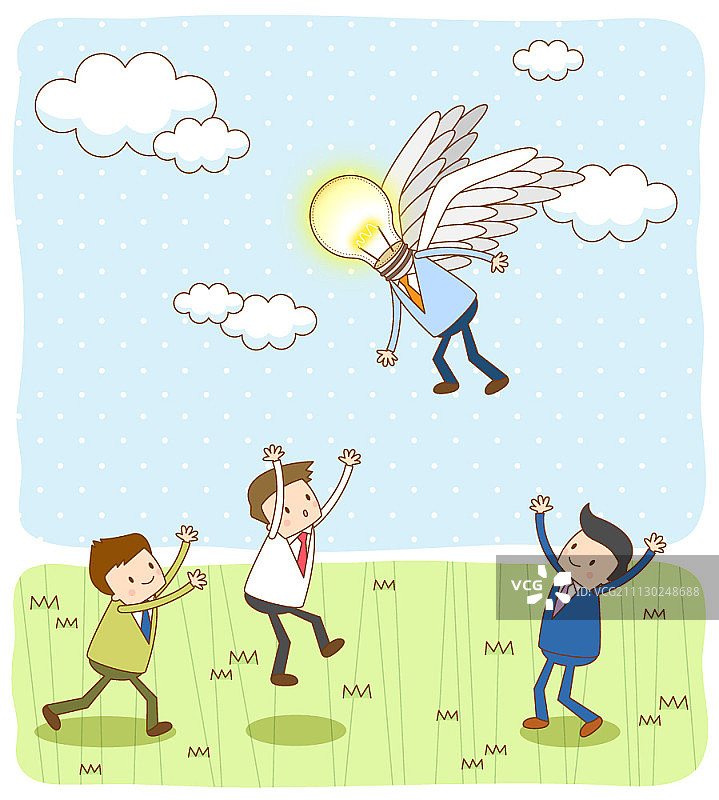 杰出创意插画图片素材