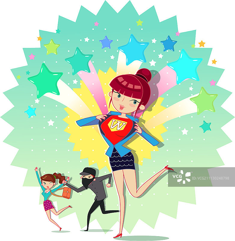 阿尔法女性插画图片素材