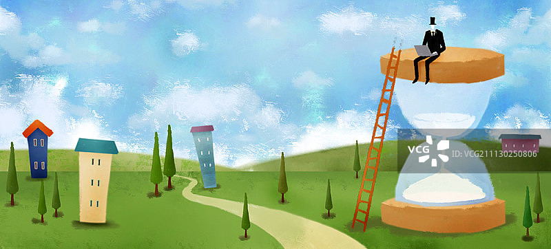 金融主题插画图片素材