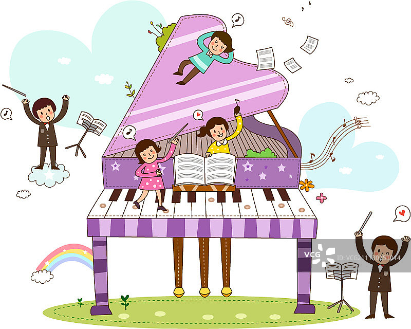 人们享受文化生活图片素材