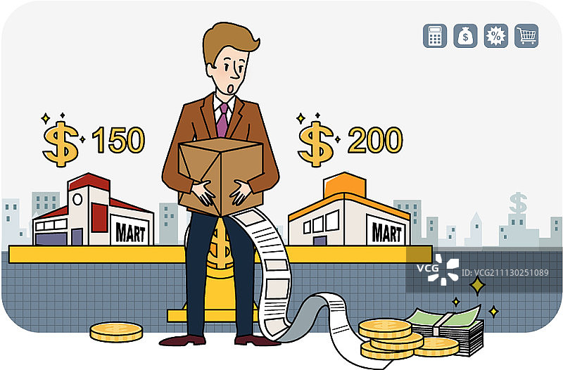 金融插画图片素材