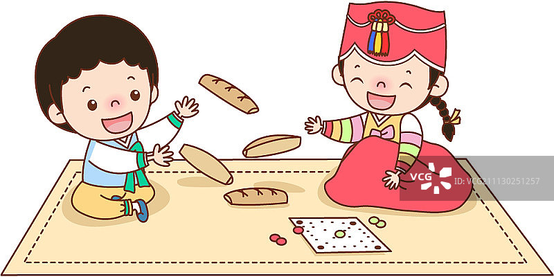 韩国传统文化插画图片素材