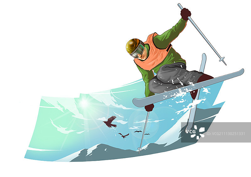 冬季奥林匹克运动会滑雪图片素材