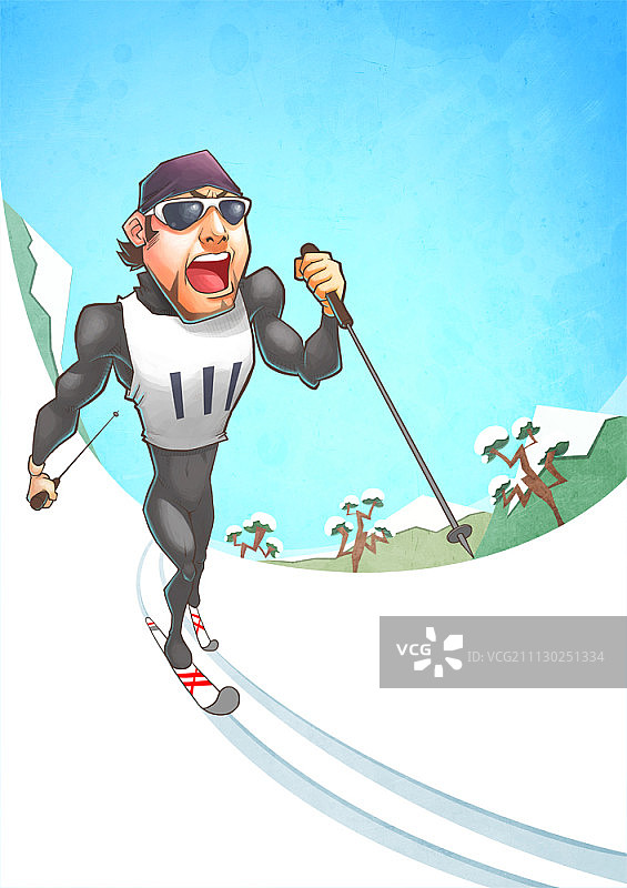 冬季奥林匹克运动会滑雪图片素材