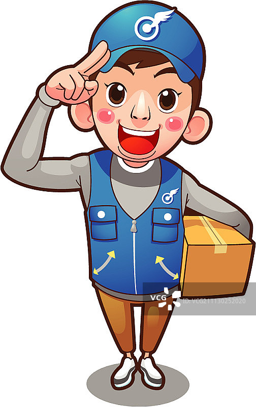 配送员角色图片素材