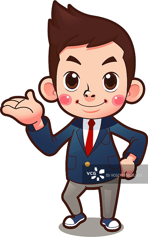 穿校服的学生形象图片素材