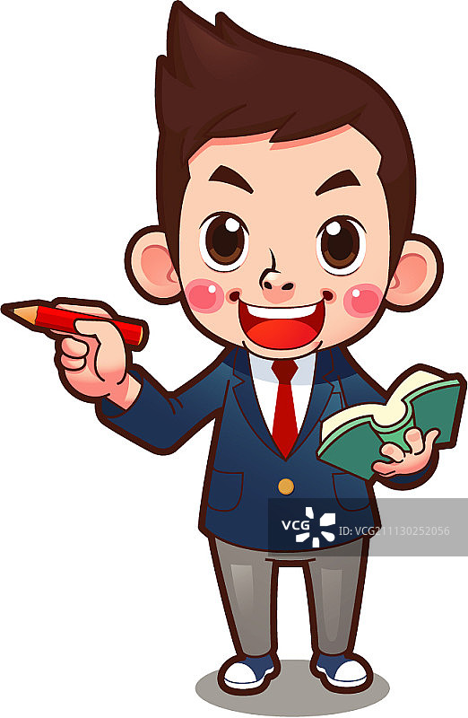 穿校服的学生形象图片素材