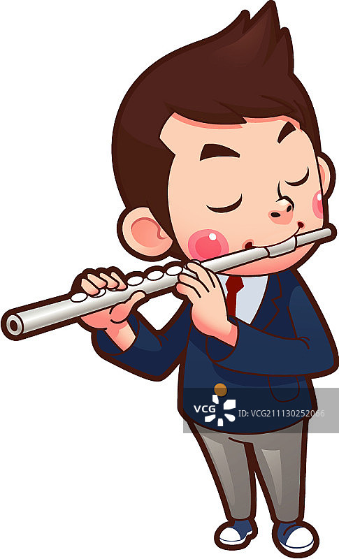 穿校服的学生形象图片素材