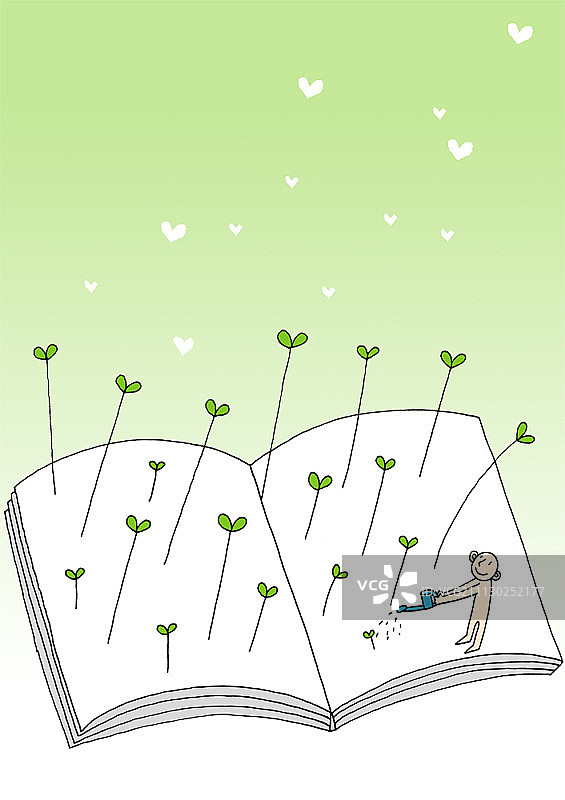 想象中的人物线条画图片素材