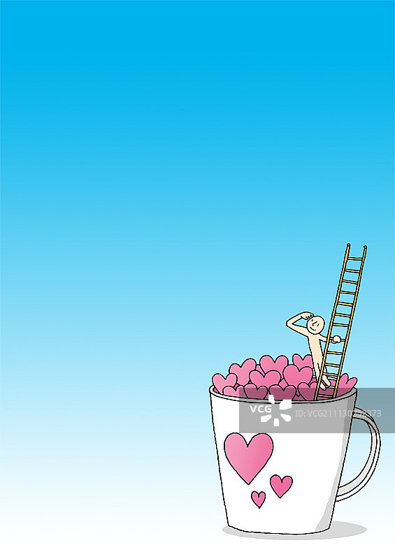 想象中的人物线条画图片素材