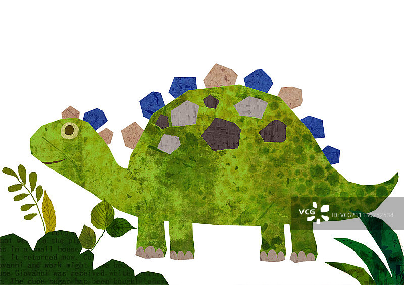 白色背景上的恐龙图片素材