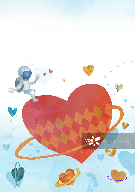 心形星球图片素材