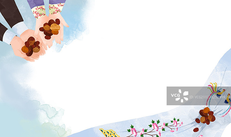 韩国传统婚礼图片素材