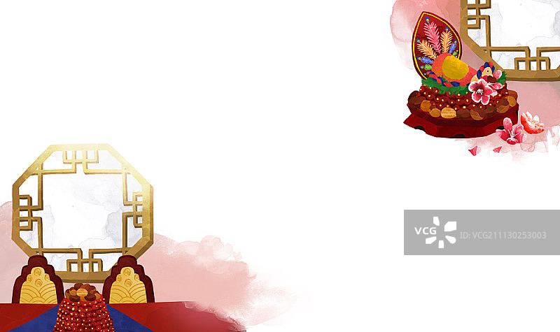 韩国传统婚礼道具图片素材