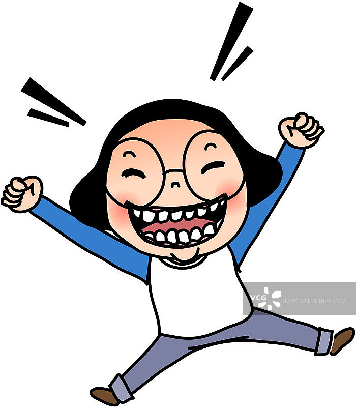 有趣的卡通女性角色图片素材