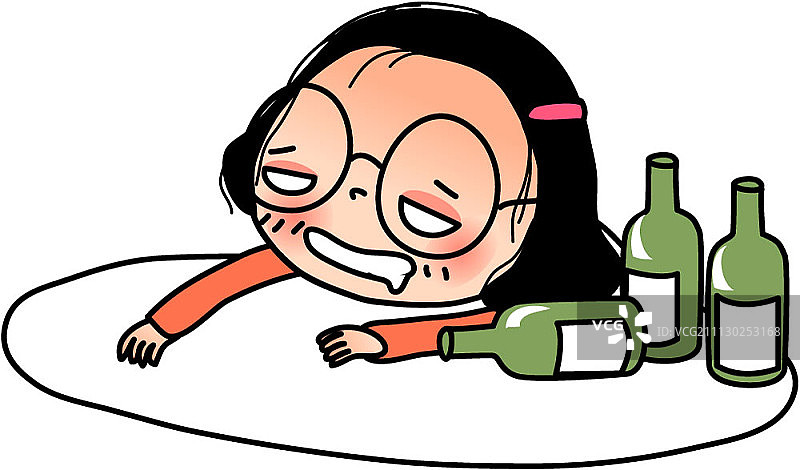 有趣的卡通女性角色图片素材