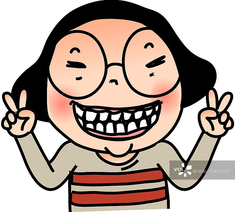 有趣的卡通女性角色图片素材