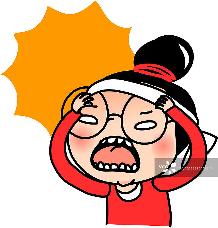 有趣的卡通女性角色图片素材