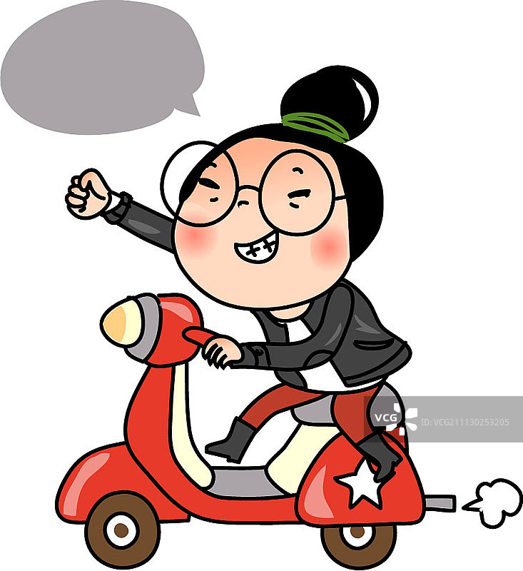 有趣的卡通女性角色图片素材