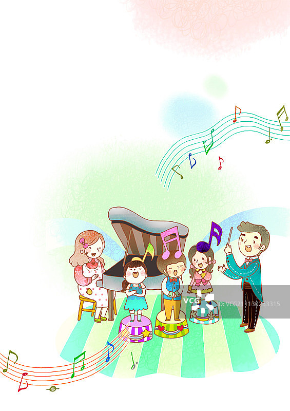 幸福家庭插画图片素材