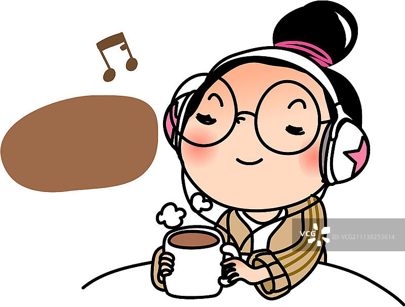 有趣的卡通女性角色图片素材