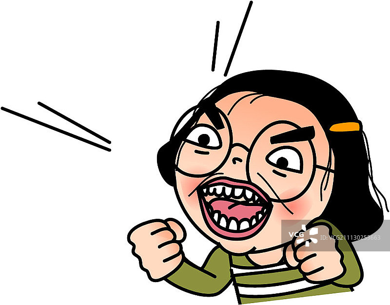 有趣的卡通女性角色图片素材