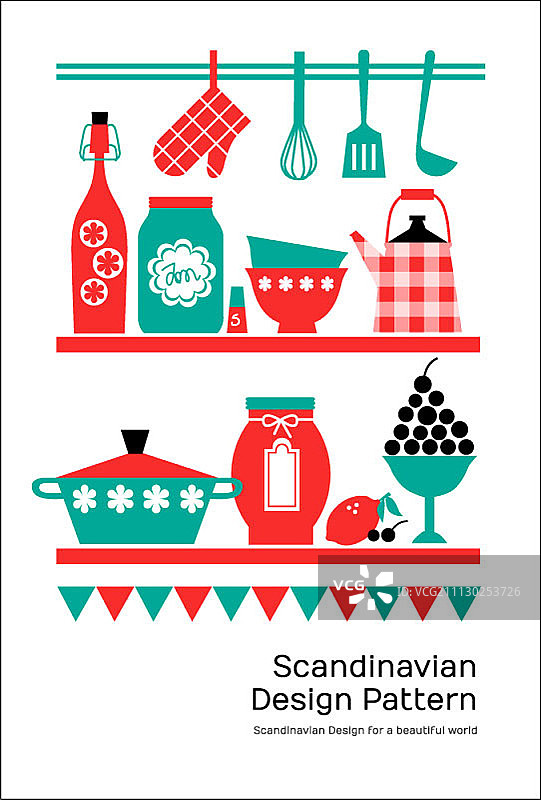 斯堪的纳维亚设计图案图片素材