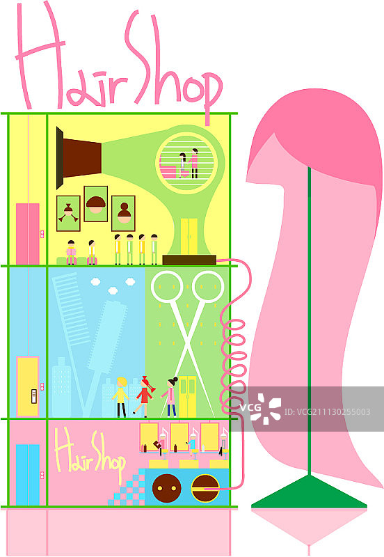 城市主题插画图片素材