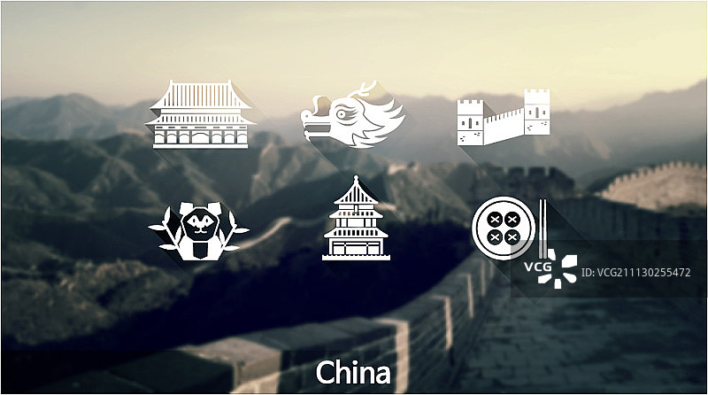乡村标志图标集图片素材