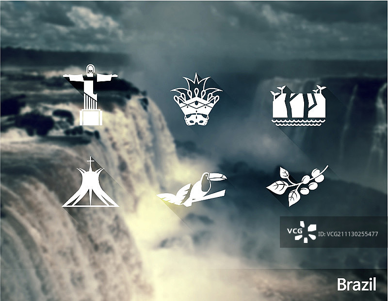 乡村标志图标集图片素材