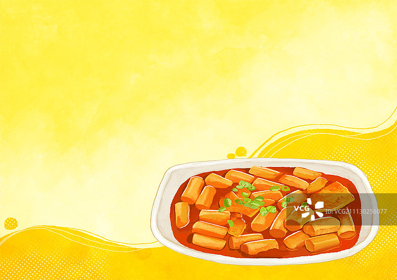 香辣炒年糕图片素材