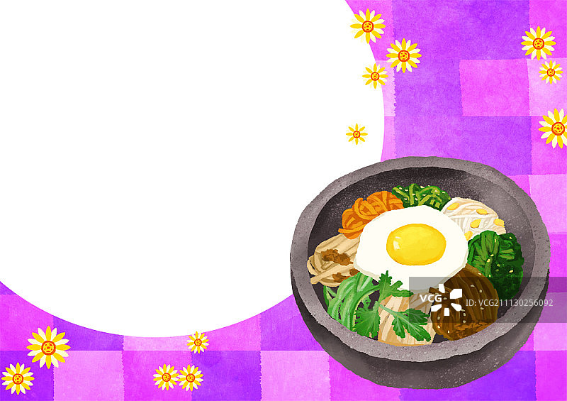 韩国美食：石锅拌饭图片素材