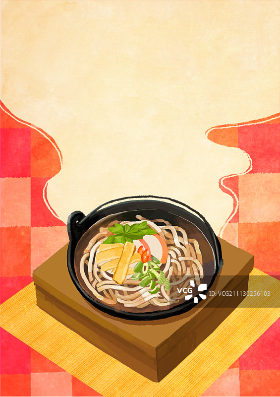 火锅乌冬面图片素材