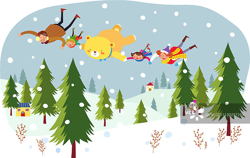 幸福家庭插画图片素材