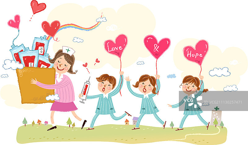 献血插画图片素材