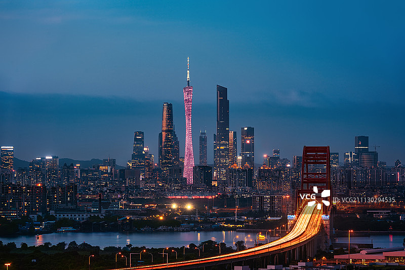 广州夜景图片素材