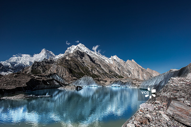 冰川堰塞湖图片素材