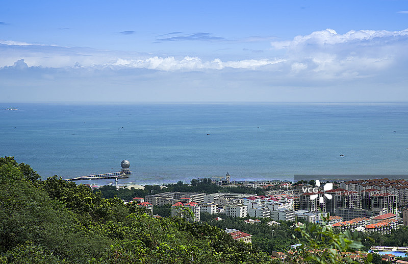 烟台城市景观图片素材