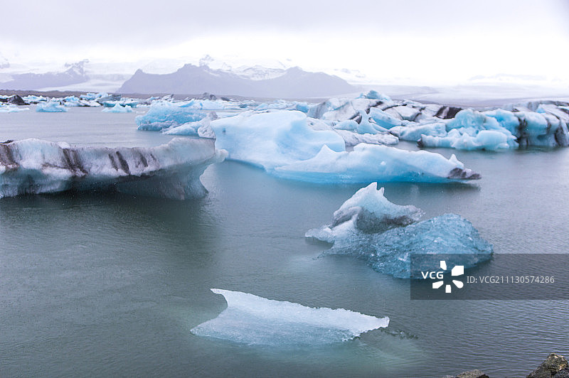 杰古沙龙冰河湖,冰岛,欧洲图片素材