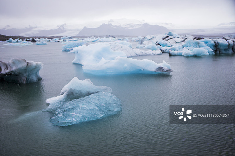 杰古沙龙冰河湖,冰岛,欧洲图片素材