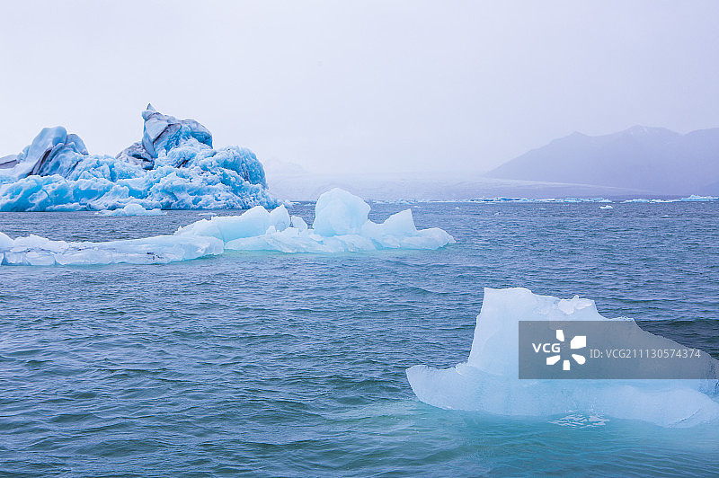 杰古沙龙冰河湖,冰岛,欧洲图片素材