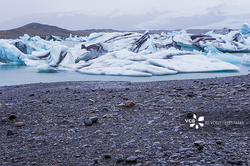 杰古沙龙冰河湖,冰岛,欧洲图片素材