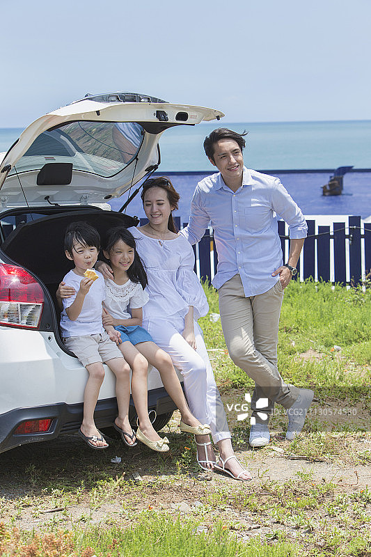 家庭,小家庭,自驾游图片素材