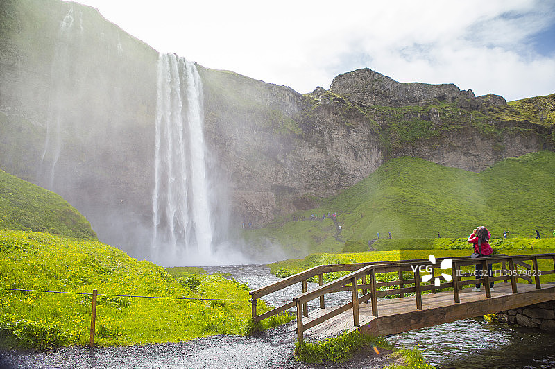塞里雅兰瀑布,水濂洞瀑布,塞里雅兰瀑布,水濂洞瀑布,冰岛,欧洲图片素材