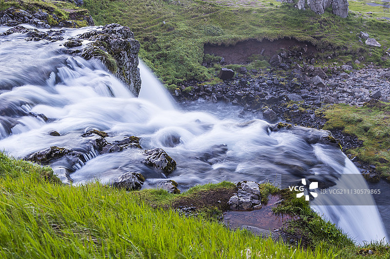 教会山瀑布,瀑布,冰岛,欧洲图片素材