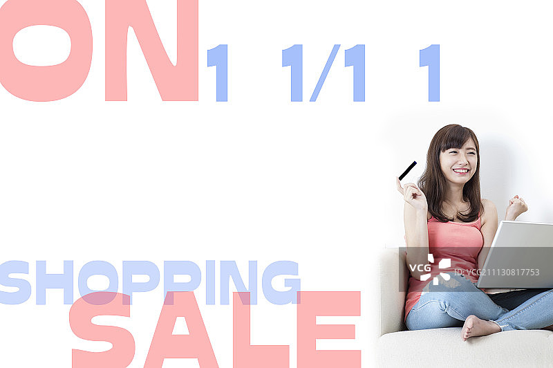 光棍节,购物,女性图片素材