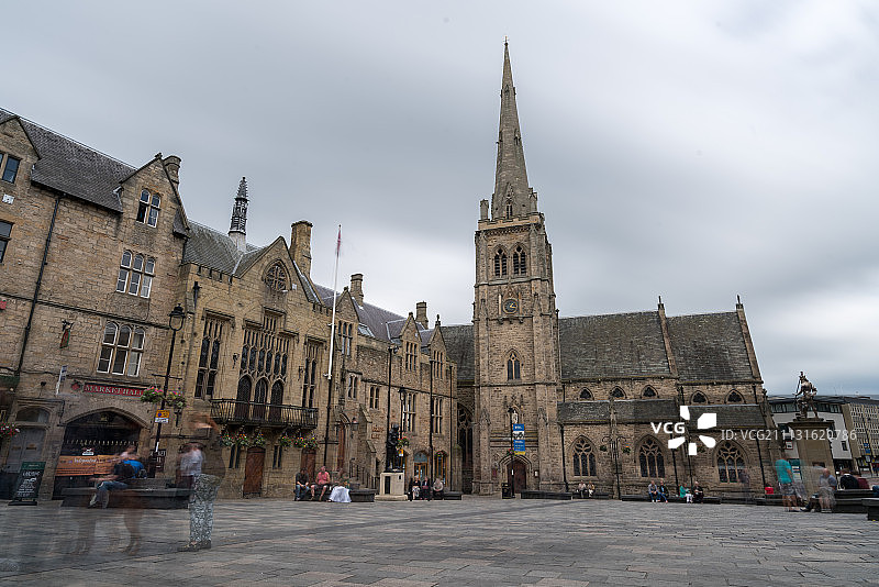 英国durham广场教堂图片素材